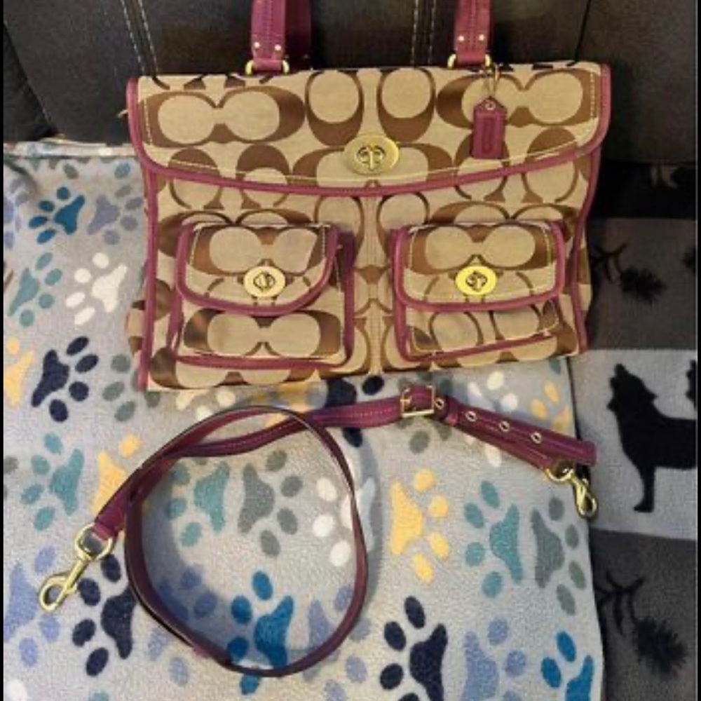 Coach laptop purse